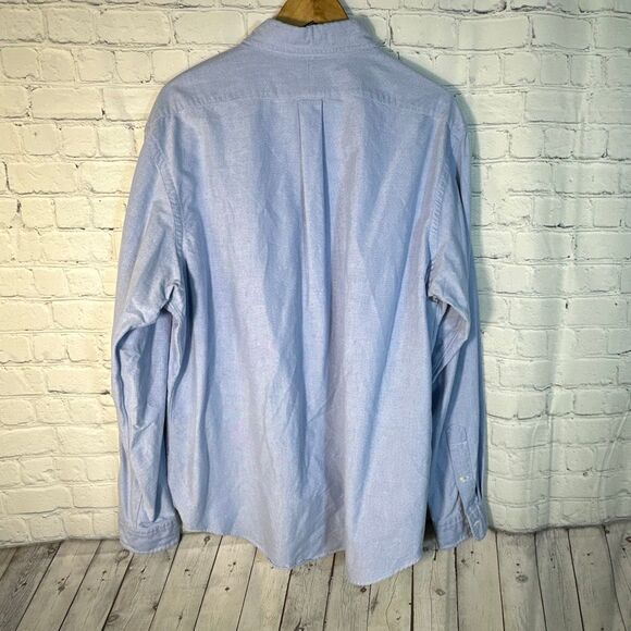 Polo Ralph Lauren Shirt Men XXL Blue Flesh Color Pony Button Down Long Sleeve - Picture 3 of 5